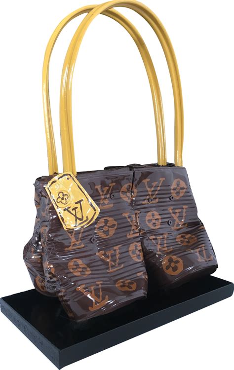 norman gekko crushed louis vuitton handbag